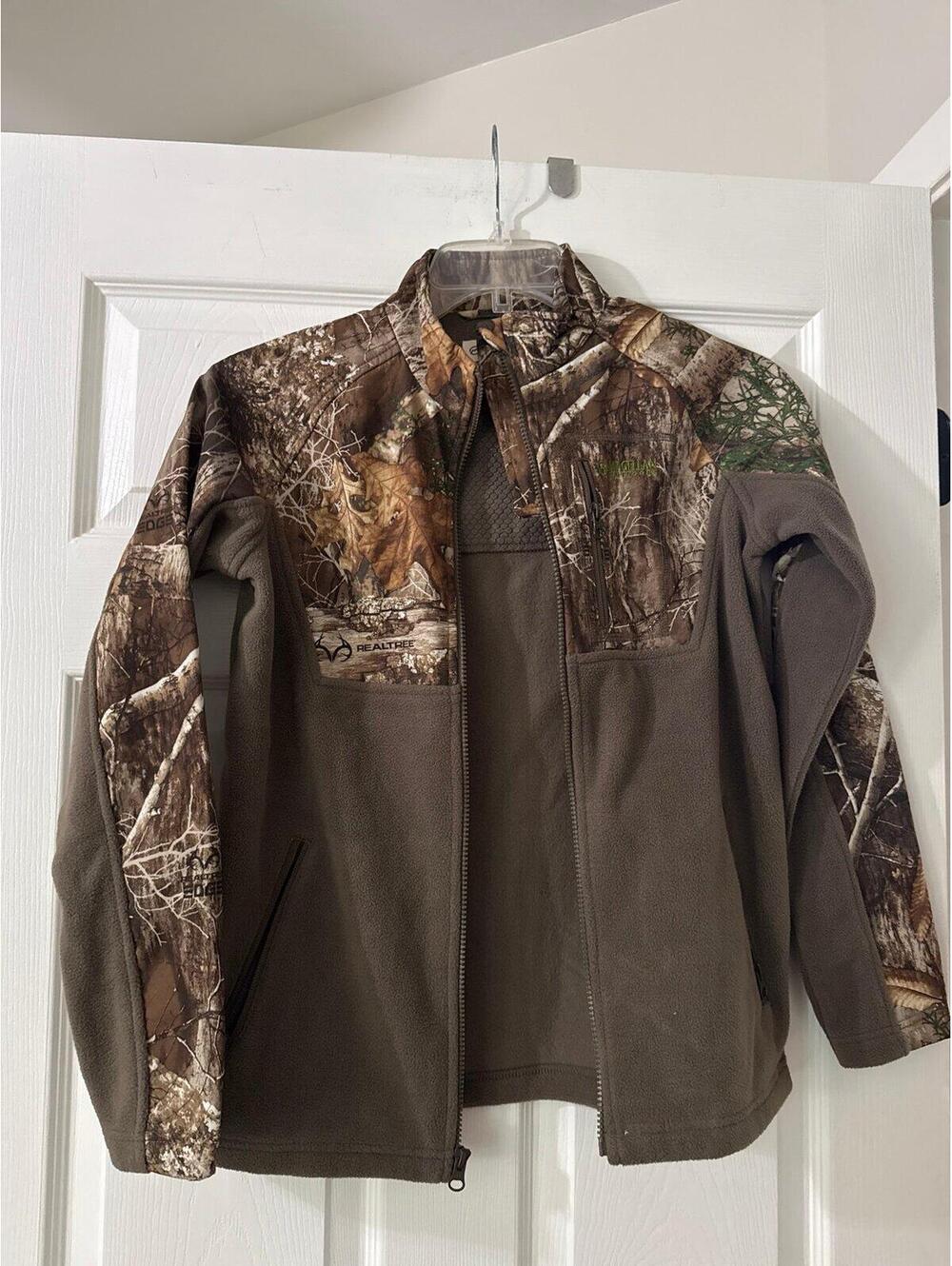Magellan Outdoors Realtree Camo Fleece Como Zippered Jacket Youth Large